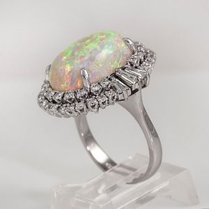 Opal cocktail ring size 6